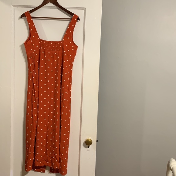 β¨ Anthropologie Sweetheart Button-Front Dress Sz 10 - Picture 8 of 10